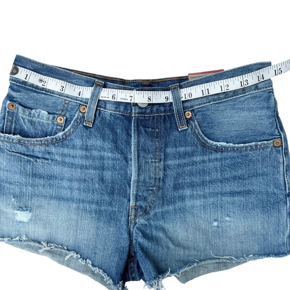 Levi’s 501 NWT Denim Jean Short High Rise 27 - Picture 10 of 13